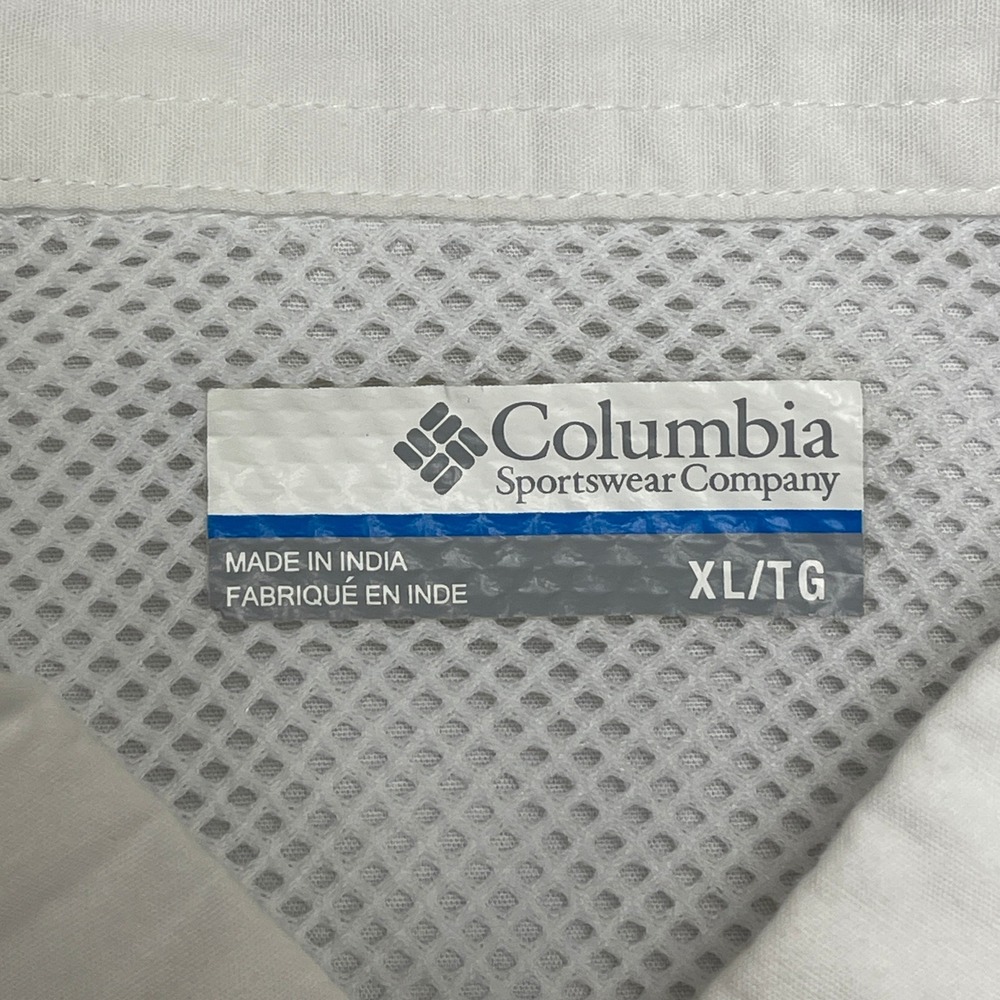 Texas A&M Columbia PFG Shirt Mens XL Tamiami White NCAA Fishing VTG Aggies EUC - Picture 4 of 6